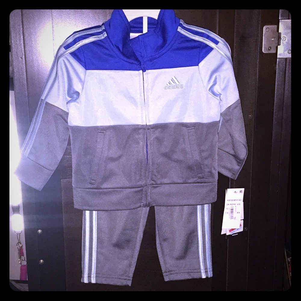 NWT 2 Piece DK Royal Blue Set 12M